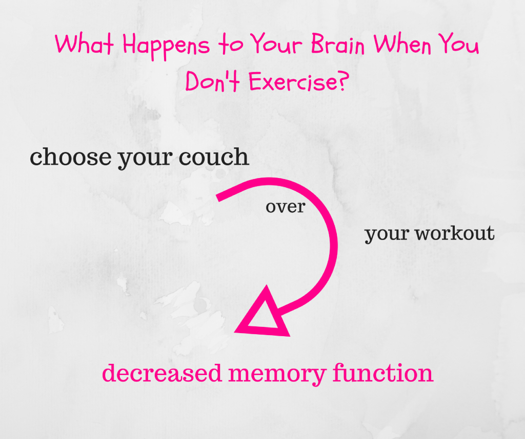 Inactivity and decreased memory function