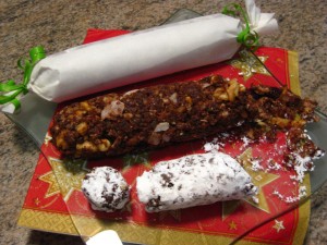 christmas cookie, sweet sausage